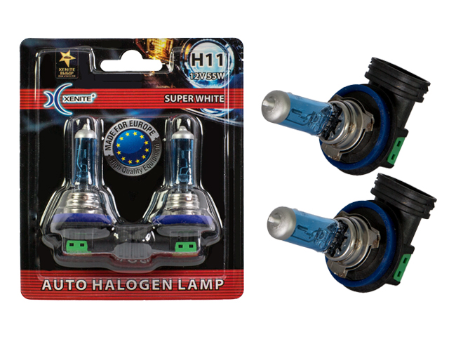 XENITE | H11 Super WHITE | 12V 55W + 30% | упаковка 2шт. превью 1