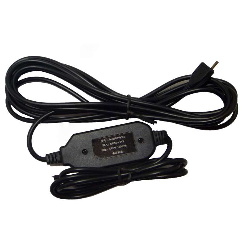 Провод питания | micro USB | провод micro USB для скрытой установки 3m, 12V-5V, max 2A    | 1