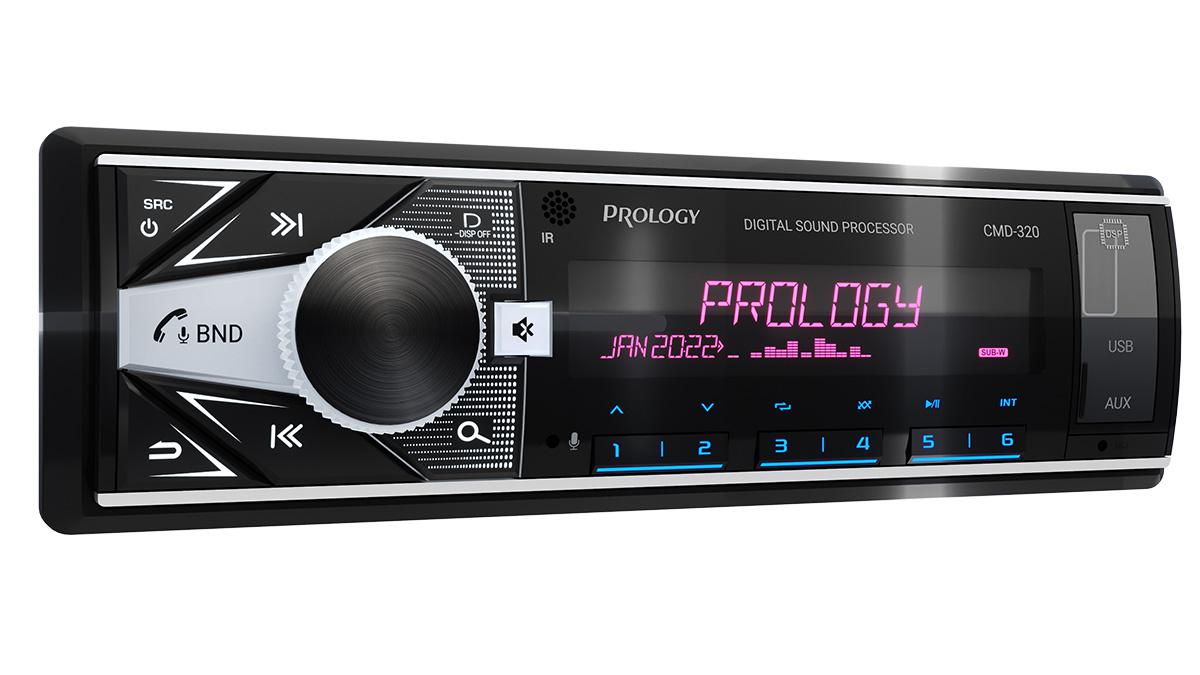 Prology | CMD-320 | 55x4, ПРОЦЕССОР DSP, MultiColor, USB/SD/MP3, FLAC,  6 RCA, Bluetooth® | 4