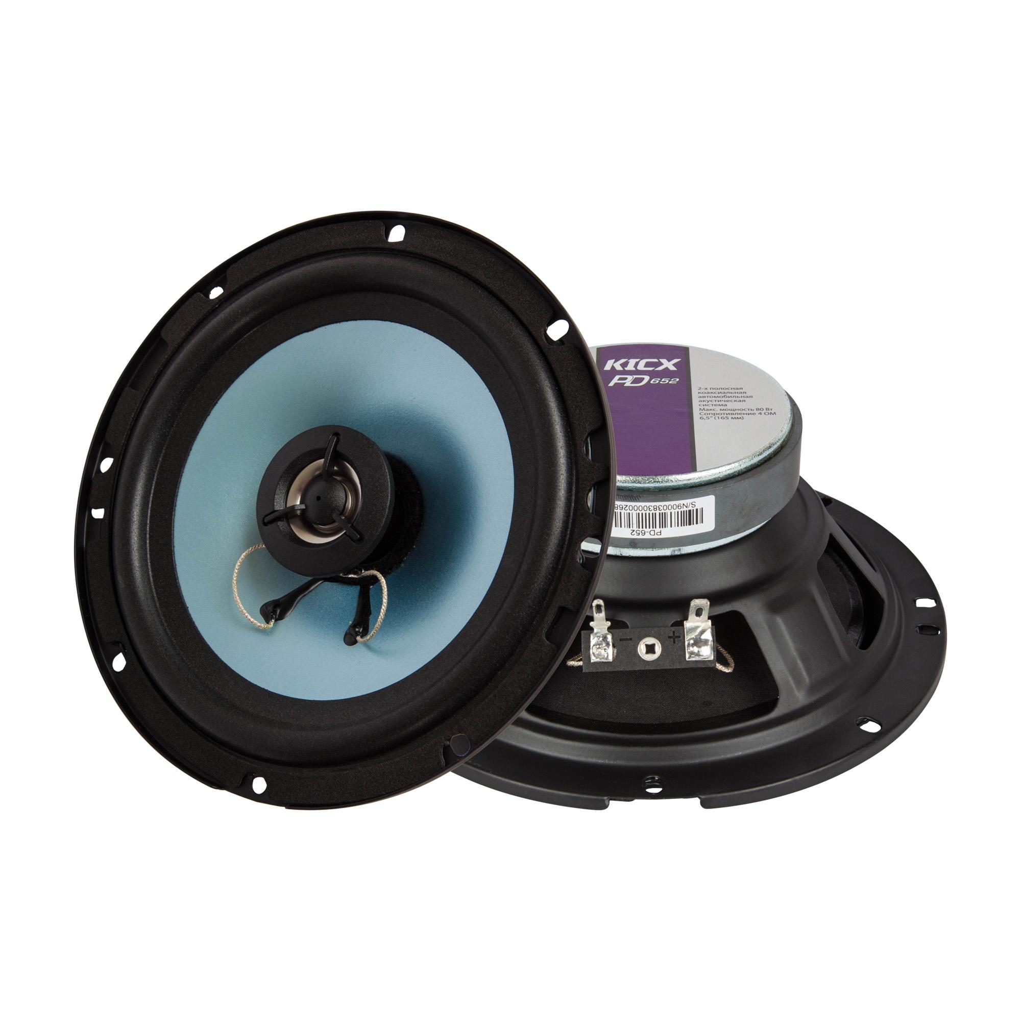 KICX | PD-652 | 6,5"(165мм) 2-x полосная коакс. ак. 40/80 Вт | превью 1