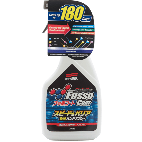 Soft99 | Fusso Spray 6 MONTHS | Защитное, водоотталкивающее покрытие для кузова (6 мес), 500гр. | превью 1