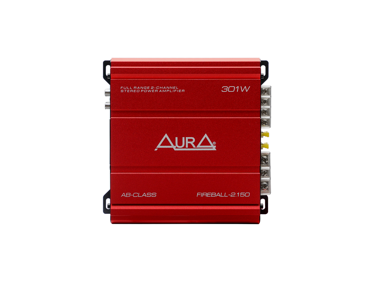 AurA | FIREBALL-2.150 | 2x100w (4 Ohm), 2x150w (2 Ohm), 1x230w (4 Ohm), LPF/HPF, 20Hz - 20kHz | 4