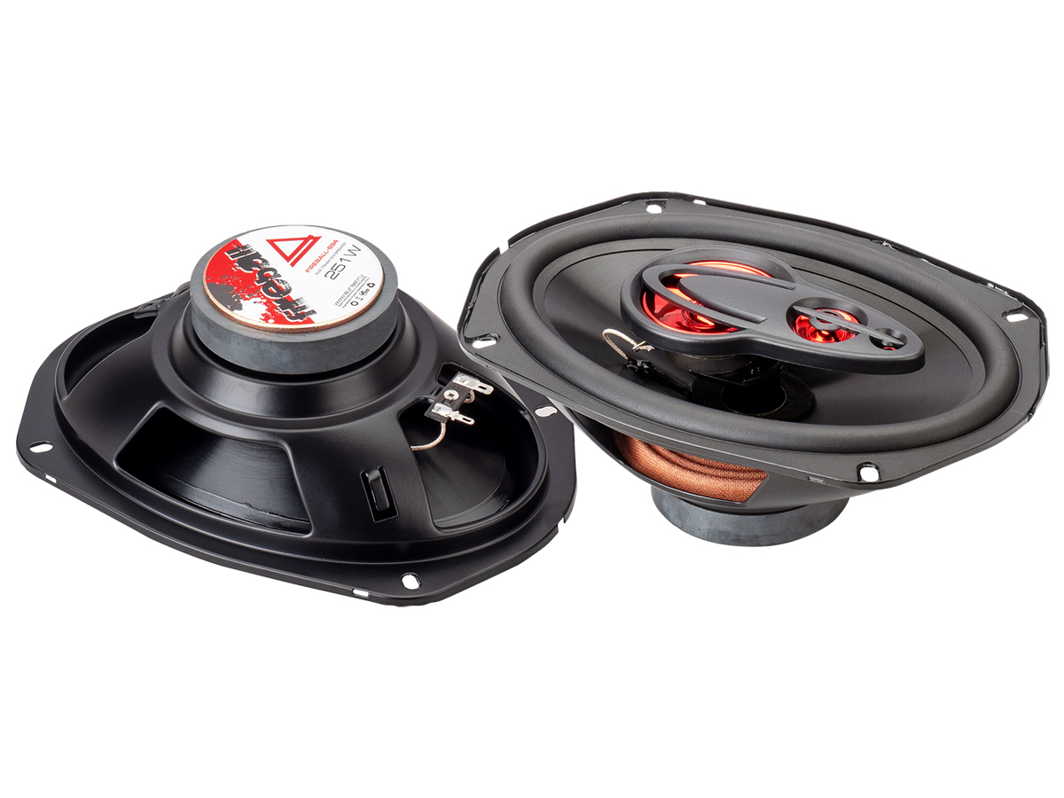 Акустика автомобильная AurA FIREBALL-694 6х9 (16х24cm), 4-пол., коакс., 121251w, 45Hz - 20kHz, 93db, 77мм, сетки