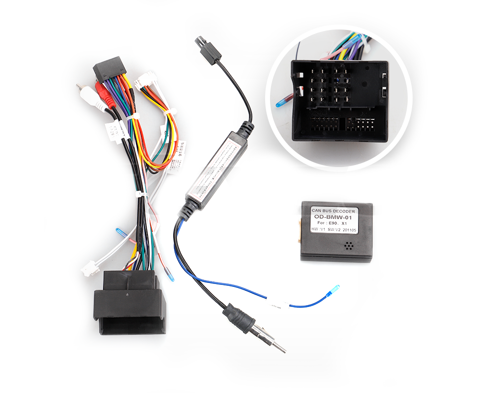 TEYES | BMW E90/91/92/93 | рамка  9" BMW E90 2005-2013 +комплект проводов | превью 2