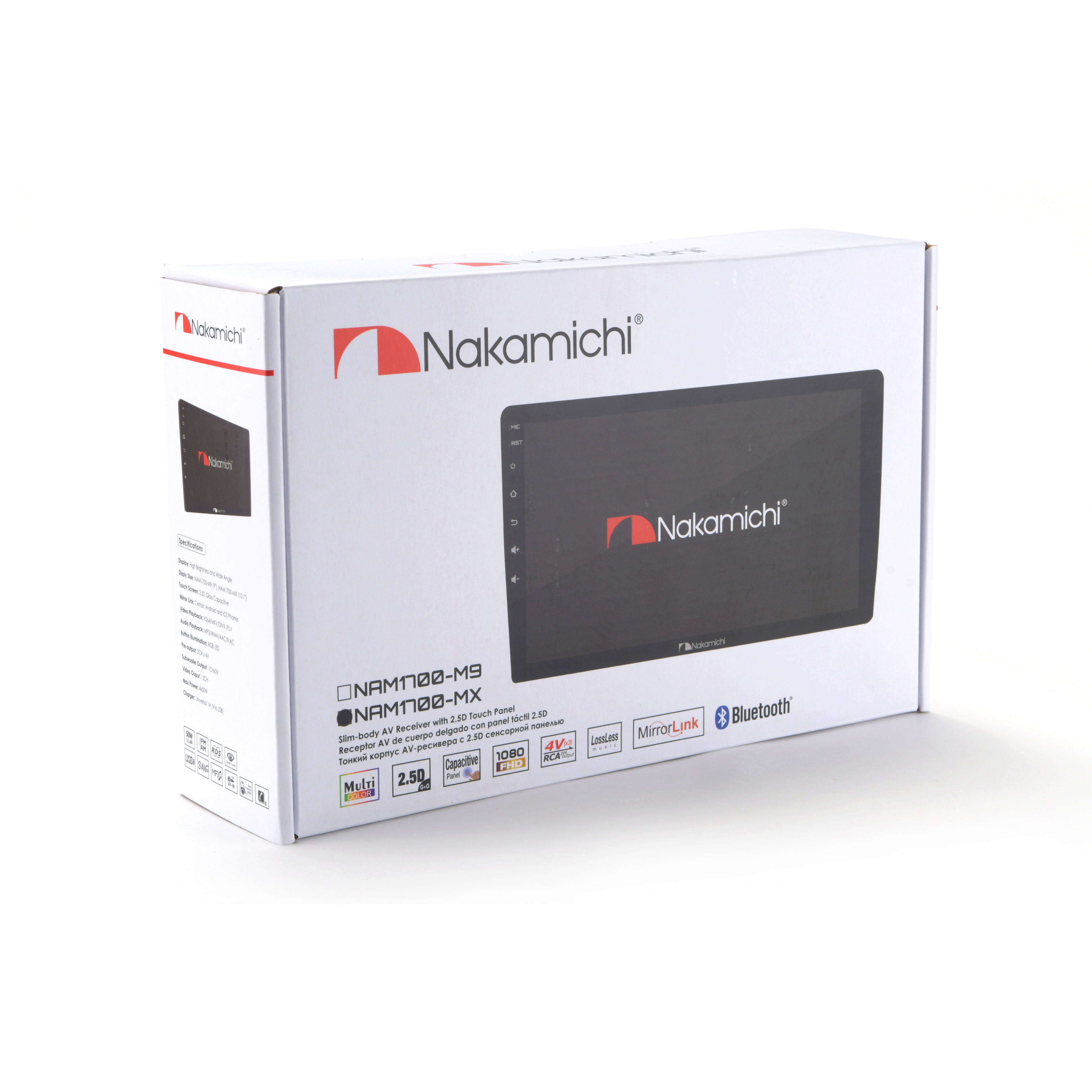 Nakamichi | NAM1700-MX | 10", BT, USB, SD, изменяемая LED-подсветка | 4