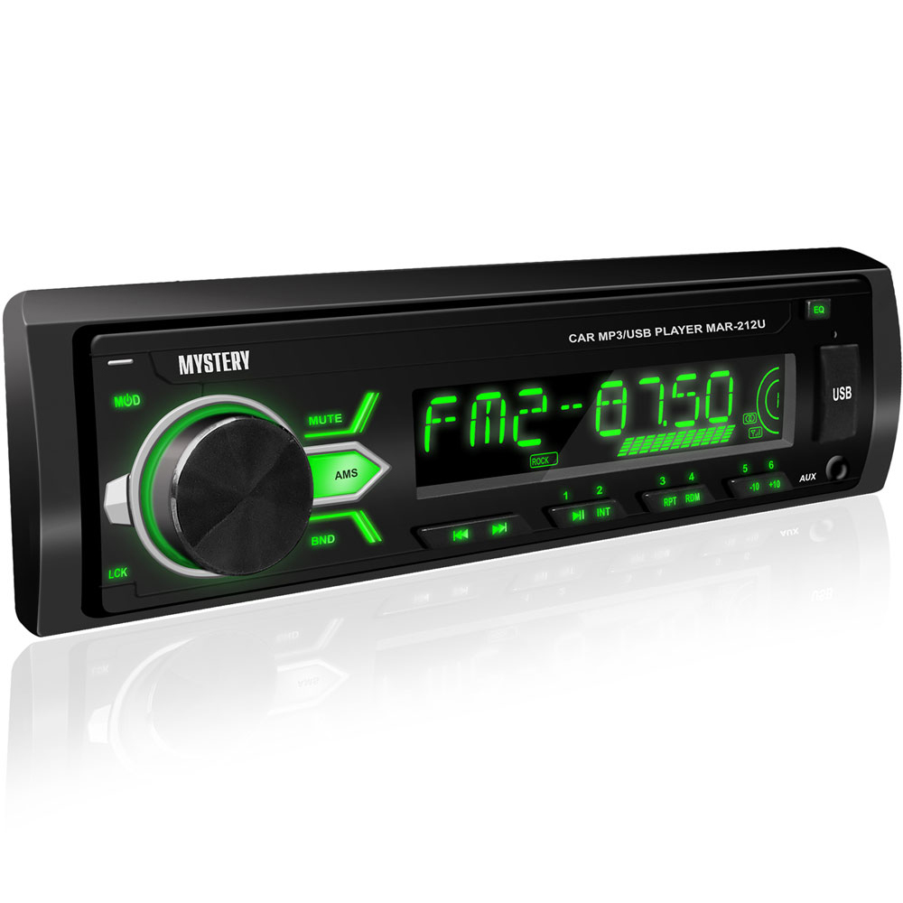 Mystery | MAR-212U | 50х4, зеленая подсветка, USB, SD,  AUX, 1RCA | превью 1