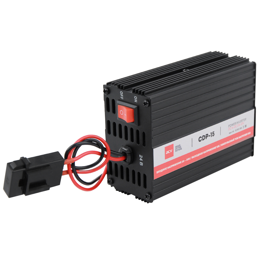 ACV | CDP-15 | преобразователь напряжения 24-12В /ток до 15А | 1