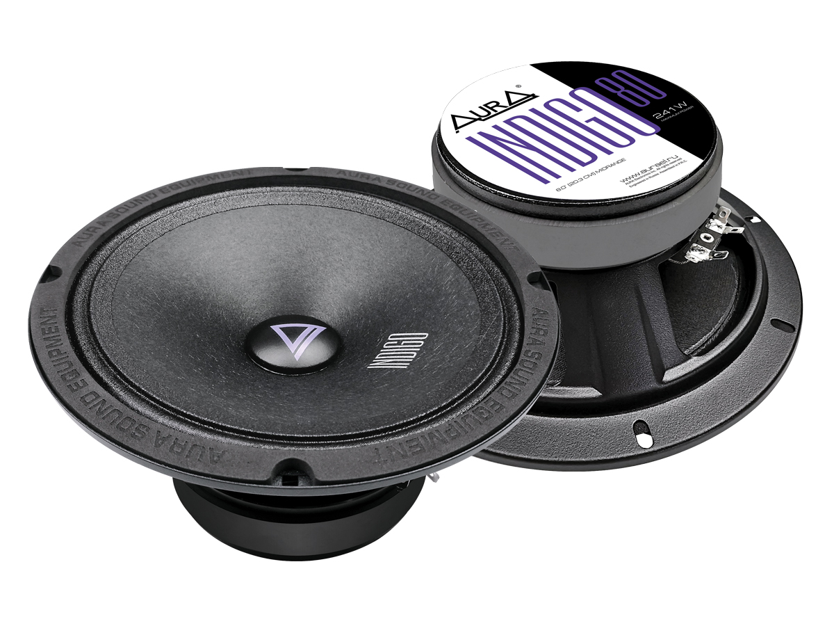 AurA | INDIGO-80 | 8" (20cm), ПАРА, 4 Ом, 121/241w, 96db, 90Hz-12kHz, 88mm | превью 1