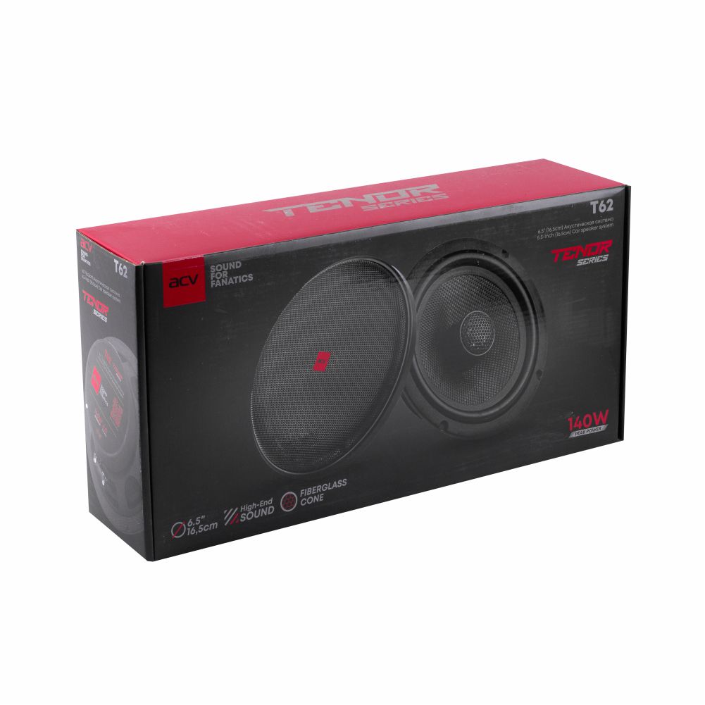 ACV | TENOR T62 |  акустика коакс.2-полос.16,5 см/70Вт/4Ом/ Стекловолокно | 8