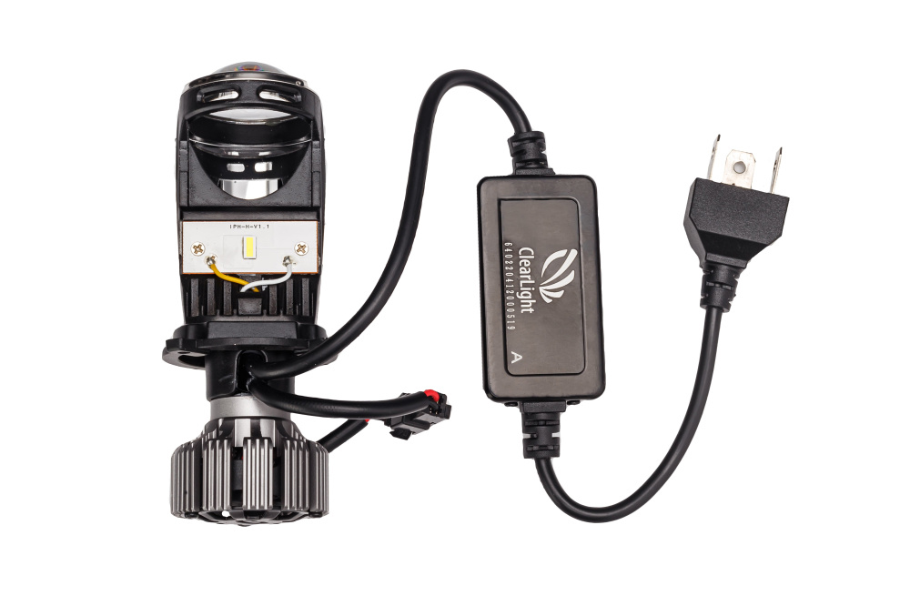 Clearlight  | Линза Bi-LED H4 MINI радиатор 2 шт  | Ближний 6000 LM,Дальний 8000 LM | превью 3