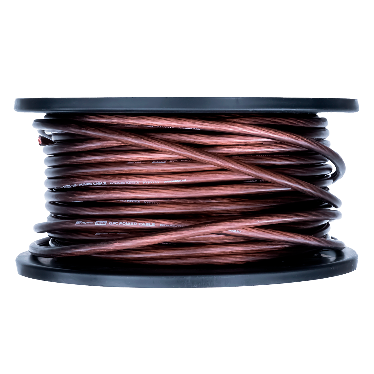 AMP | PRO 8Ga | OFC Extremely flexible СИЛОВОЙ кабель медь. ЧЕРНЫЙ Бухта 50 м цена за метр | 2