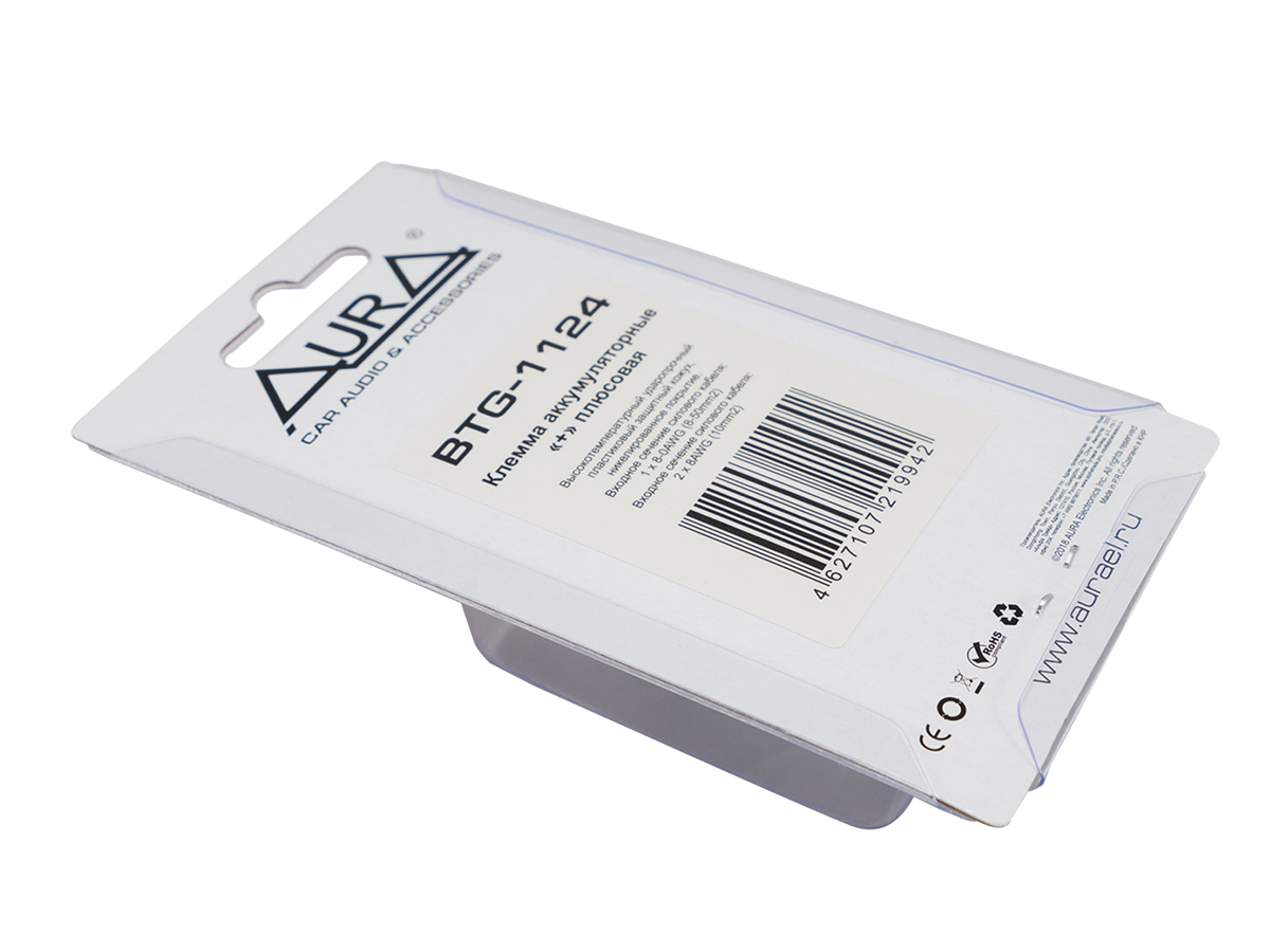 AurA | BTG-1124 | Клемма плюсовая, с крышкой | 4