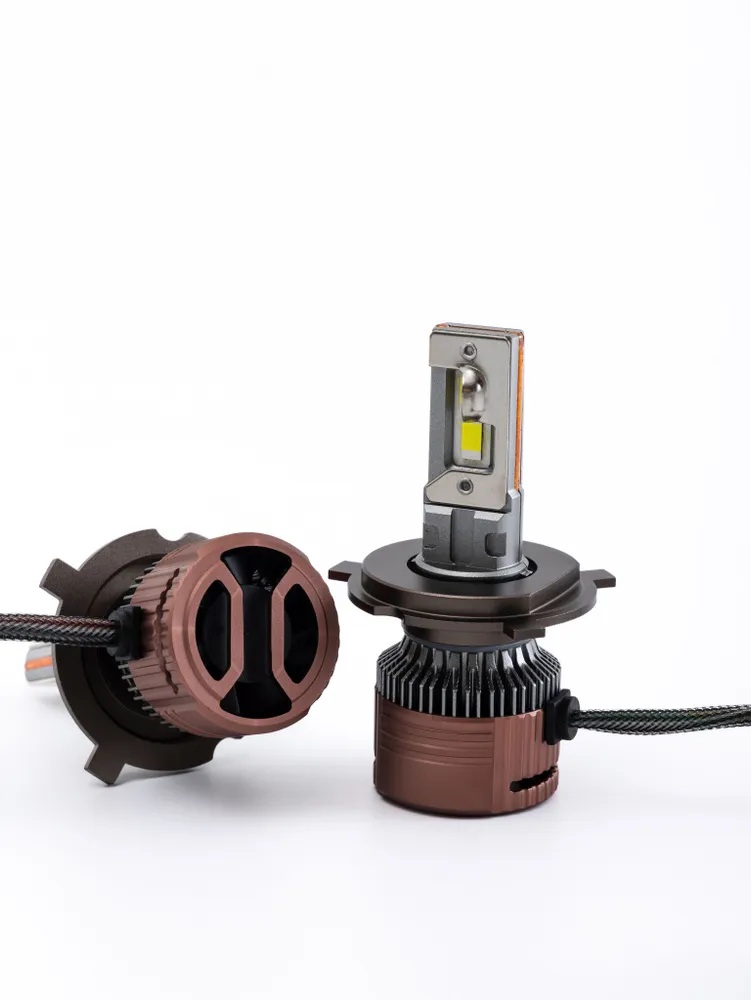 AOZOOM | P12 H4 |  с вентилятором , 5500K , 12V, 75 Вт, 6000 Lm  комплект 2 шт. | превью 2