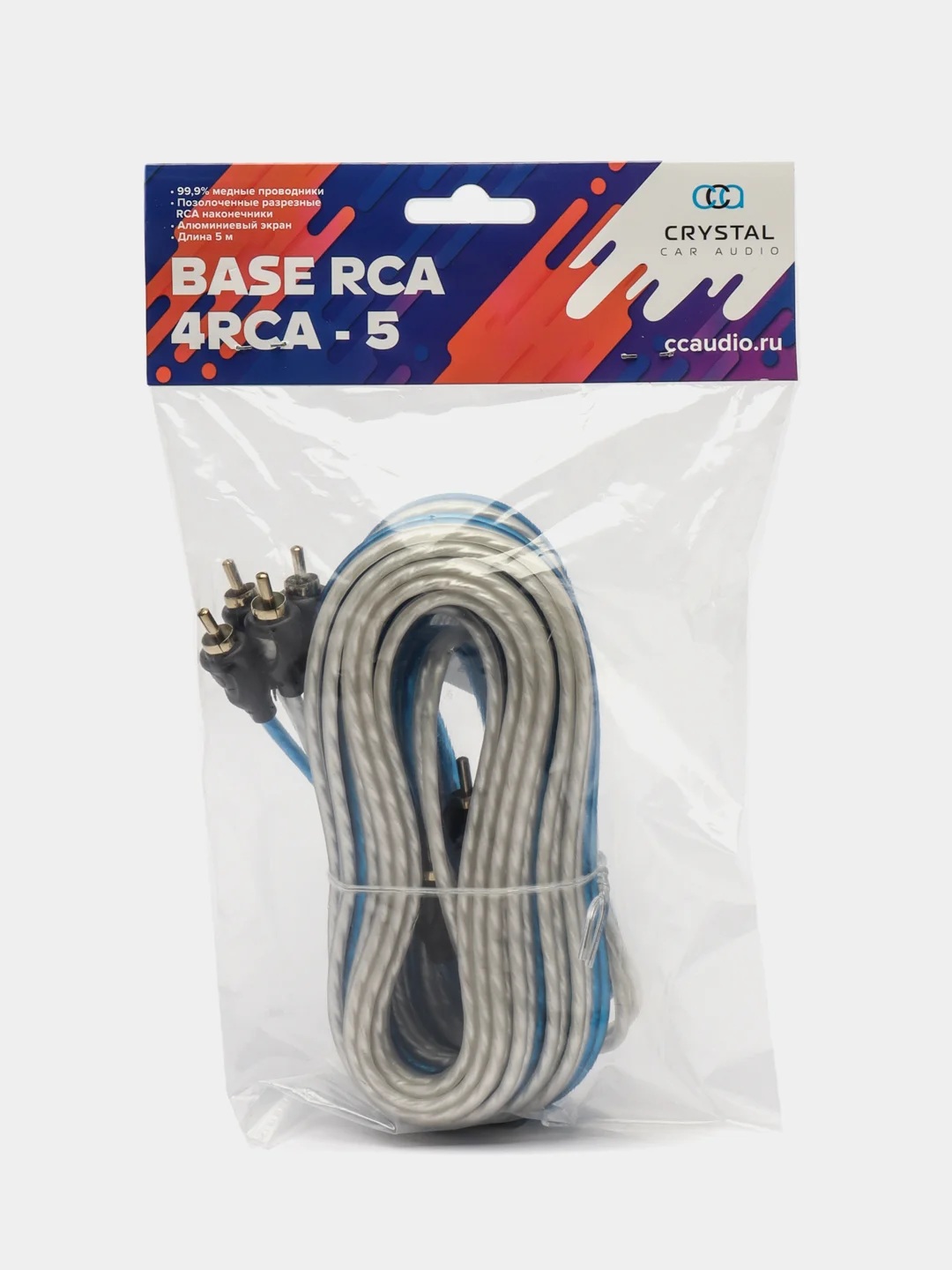 Crystal Car Audio | BASE 4RCA-5 | RCA-кабель | 4