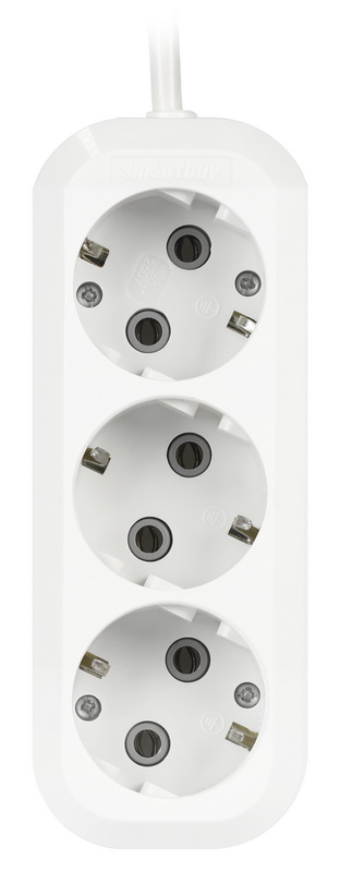Удлиннитель | Smartbuy | Удлиннитель Smartbuy, 3 гнезда 3 метра 10А/3,6кВт c заземлением ПВС 3х1,0| превью 2