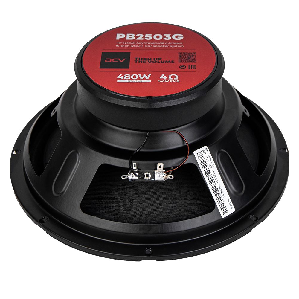 ACV | PB-2503G | 10" (25 см) /3-х полосная/ 160Вт/бумага | 4