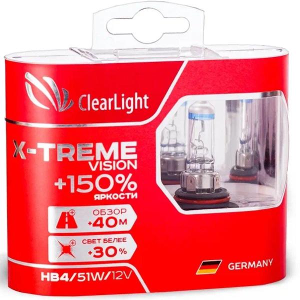 ClearLight | X-Treme Vision HB4 | +150%, 12V-55W Блистер 2 штуки | превью 1