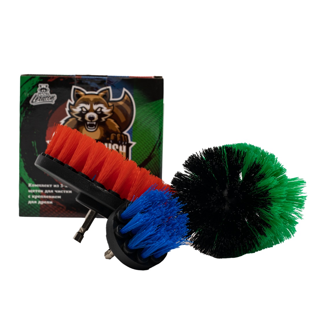 LERATON | DBS | Комплект из 3х щеток для чистки с креплением для дрели LERATON | 1