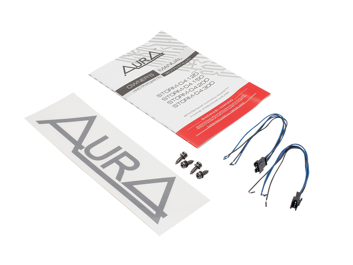 AurA | STORM-D4.120 | 4x120w (4 OHM), 4x200w (2 OHM), 2x400w (4 OHM), LPF/HPF/BPF | 5