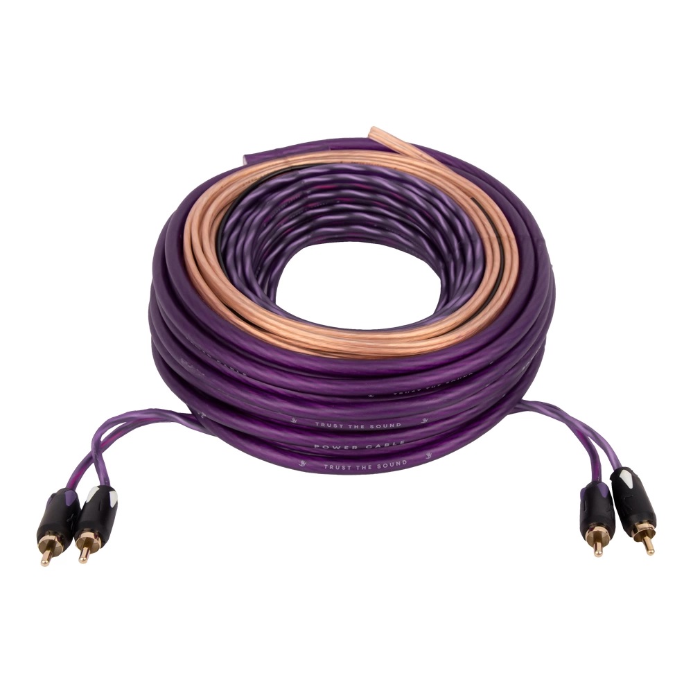 FIVE | AK-2.8 | комплет для 2х канального усилителя/8AWG/mini ANL 40A | 1