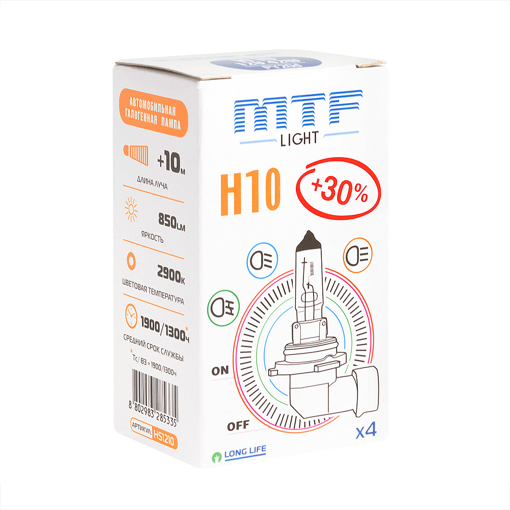 MTF | Standard+30%  H10 | 12V 42W  лампа накаливания 1ШТ. | превью 1