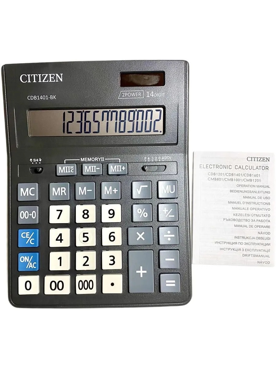 Калькулятор | CITIZEN | CDB1401-BK | превью 1