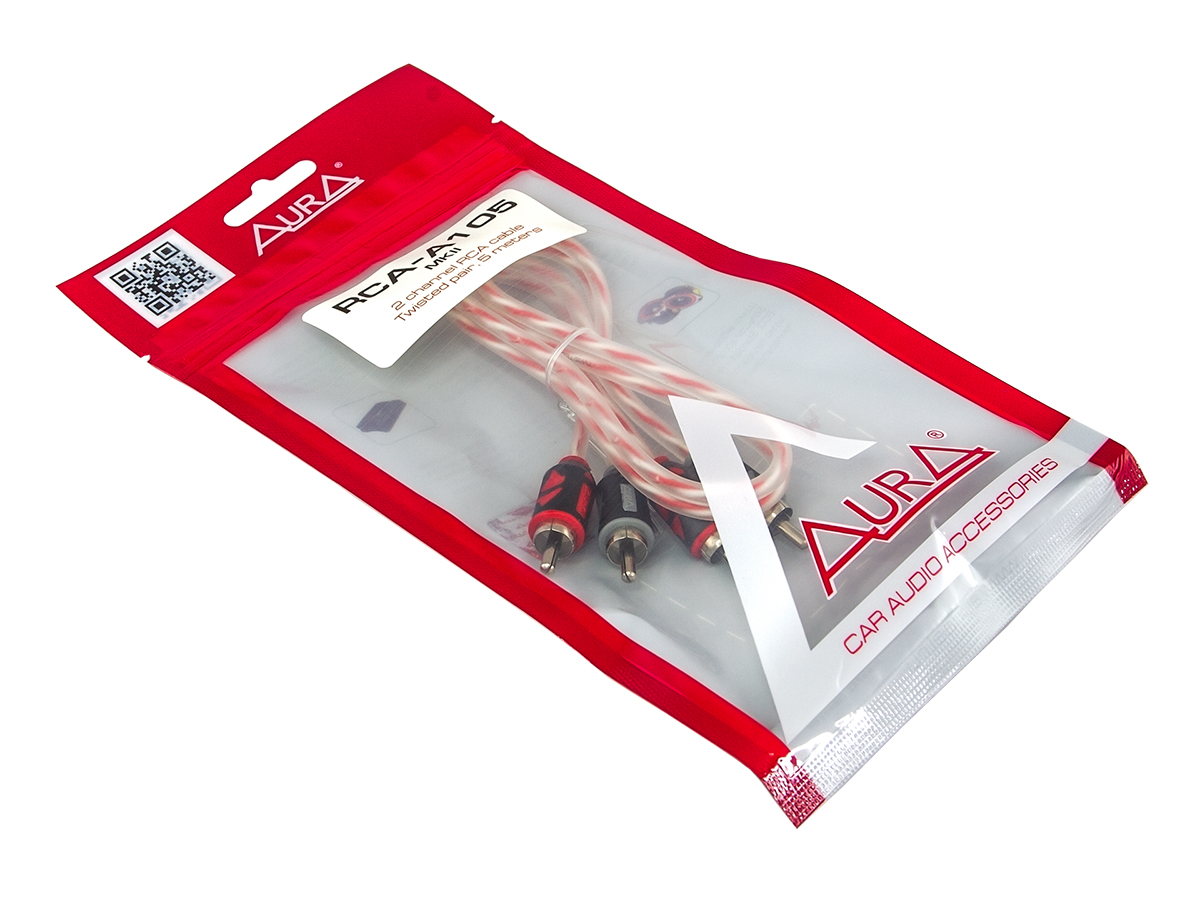 AurA | RCA-A105 MkII  | RCA-кабель 0.5 метра, 2 канала, витая пара | превью 2