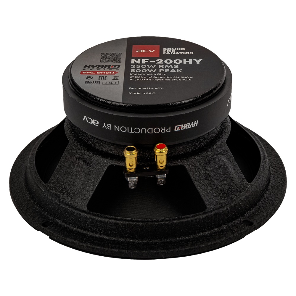 ACV | NF-200HY | SPL Show акустика СЧ 8"/RMS=250Wt/4Om/99дБ | 5