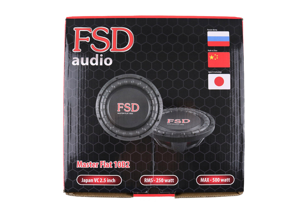 FSD audio | MASTER FLAT 10 D2 | 10", 2+2 Om. 250 Вт RMS 500 Вт MAX  | 4