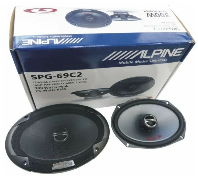 Alpine | SPG-69C2 | 6x9", коакс. 2-x полосн., 300Max/75RMS, 65-18000Гц | 4