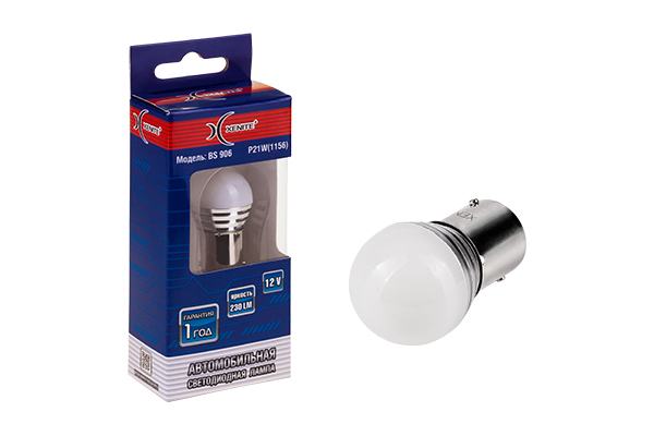 XENITE |  P21W  BS906 |  Диодная лампа с цоколем, 230Lm, белая ПАРА | превью 1