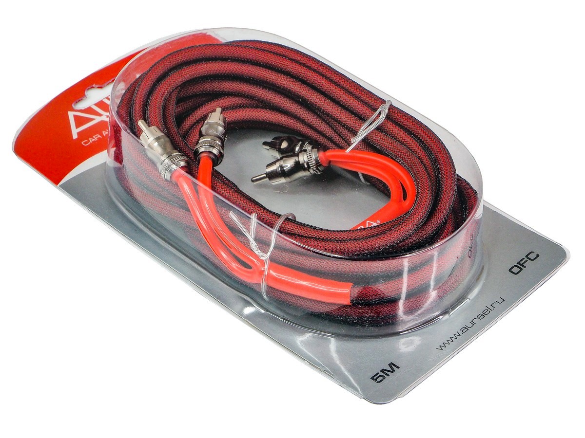 AurA | RCA-C350 MkII | RCA-кабель 5 метров, 2 канала, бескислородная медь (OFC), двойной экран | превью 2