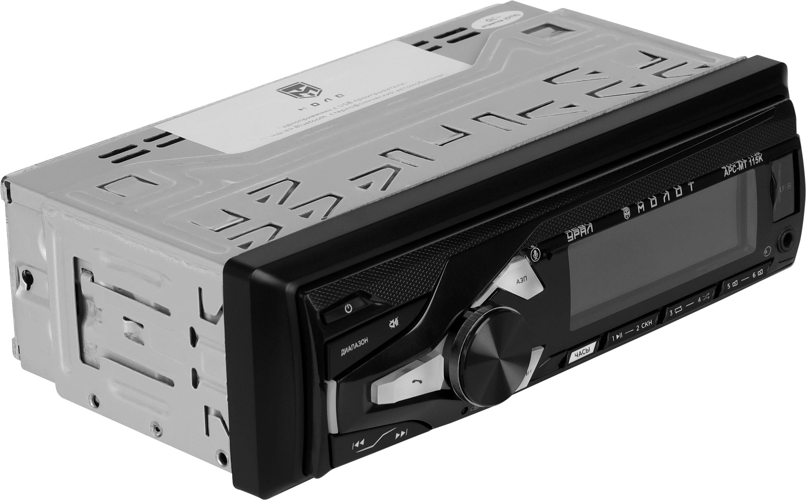 Ural | Урал МОЛОТ АРС-МТ 115К | BT, USB, 2RCA, AUX, красные кнопки, приложение | 5