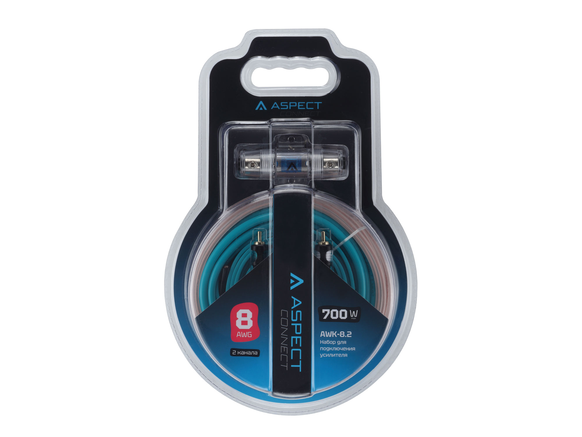 Aspect | AWK-8.2 | комплект проводов для 2-кан. усилителя /8AWG/2RCA-2RCA | 1