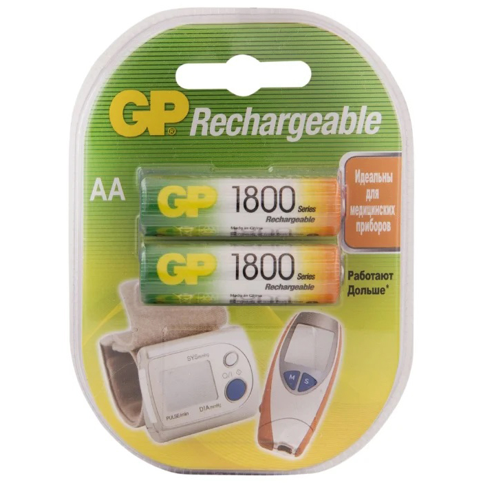 Аккумулятор | АА R6 GP 1800mAh | Аккумулятор АА 1,5V R6, 1800mAh, 2шт. в упак цена за 1шт  | 1