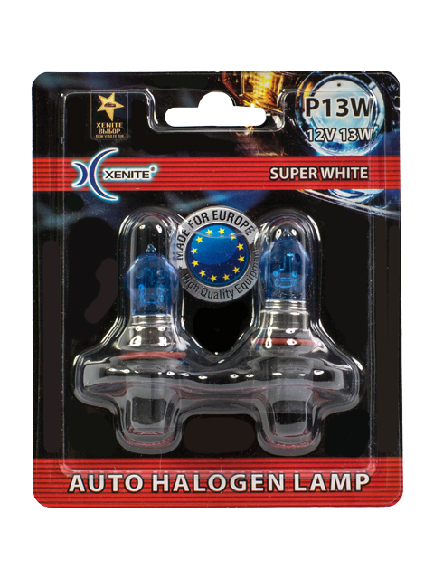 XENITE | P13W Super WHITE | 12V 13W + 30% | упаковка 2шт. 4