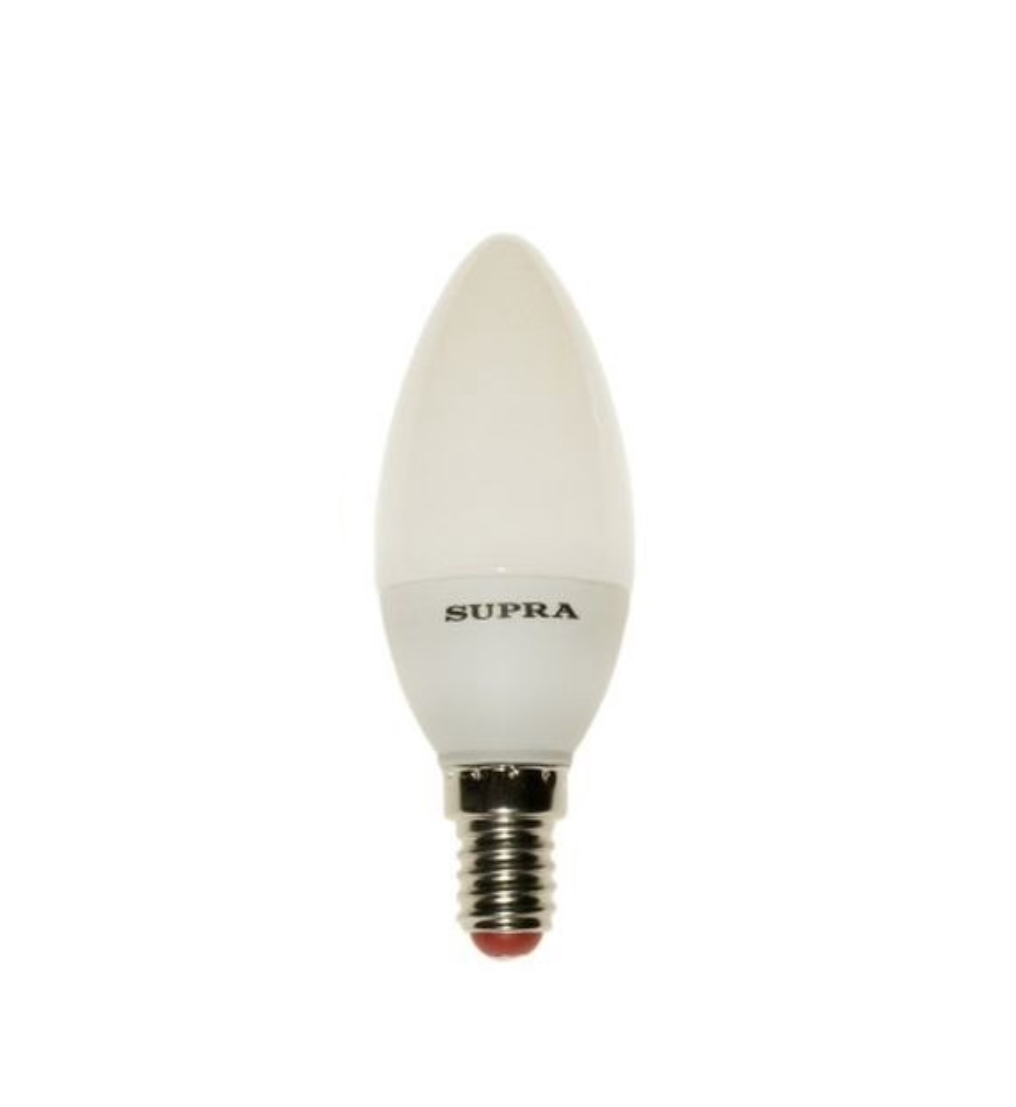 Лампы Supra | SL-LED-PR-CN-6W/3000/E14 | светодиодная лампа Мощность - 6 Вт, Цоколь - Е14, 3000К | превью 2