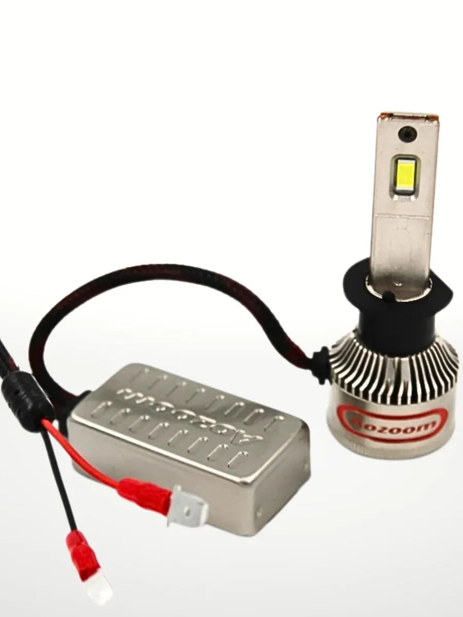 AOZOOM | P10 H1 |  с вентилятором , 5500K , 12V, 55 Вт, 3500 Lm  комплект 2 шт. | превью 2