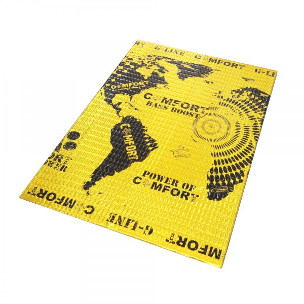 Comfort | Gold G3 | Вибродемпфер с повышенной адгезией 3мм,мастика+фольга, лист 0.5x0.7m,уп.10л| превью 1