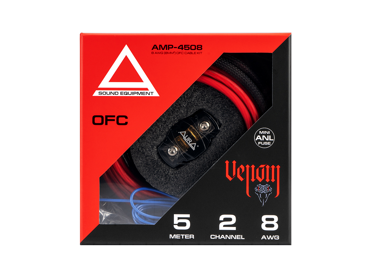 AurA | AMP-4508 | OFC, 2 канала, 8Ga (8мм²), 5 метров, MiniANL 40A, RCA (OFC), шестигранник | превью 3