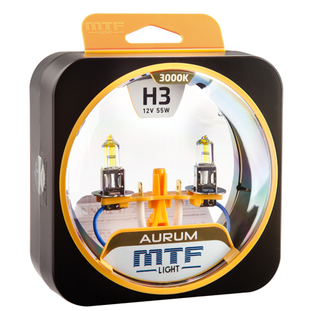 MTF | AURUM H3 | 12V 55W комплект ламп накаливания | 1
