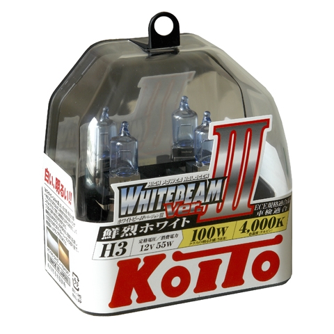 KOITO | P0752W H3 WHITEBEAM | 12V 55W (100W) лампа накаливания 2шт.пласт уп.| превью 1