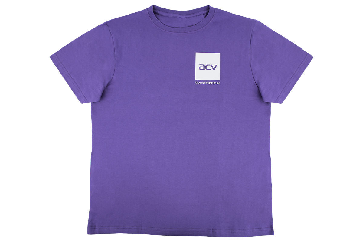 ACV | Футболка |  Фиолетовая белый логотип | XL | превью 1