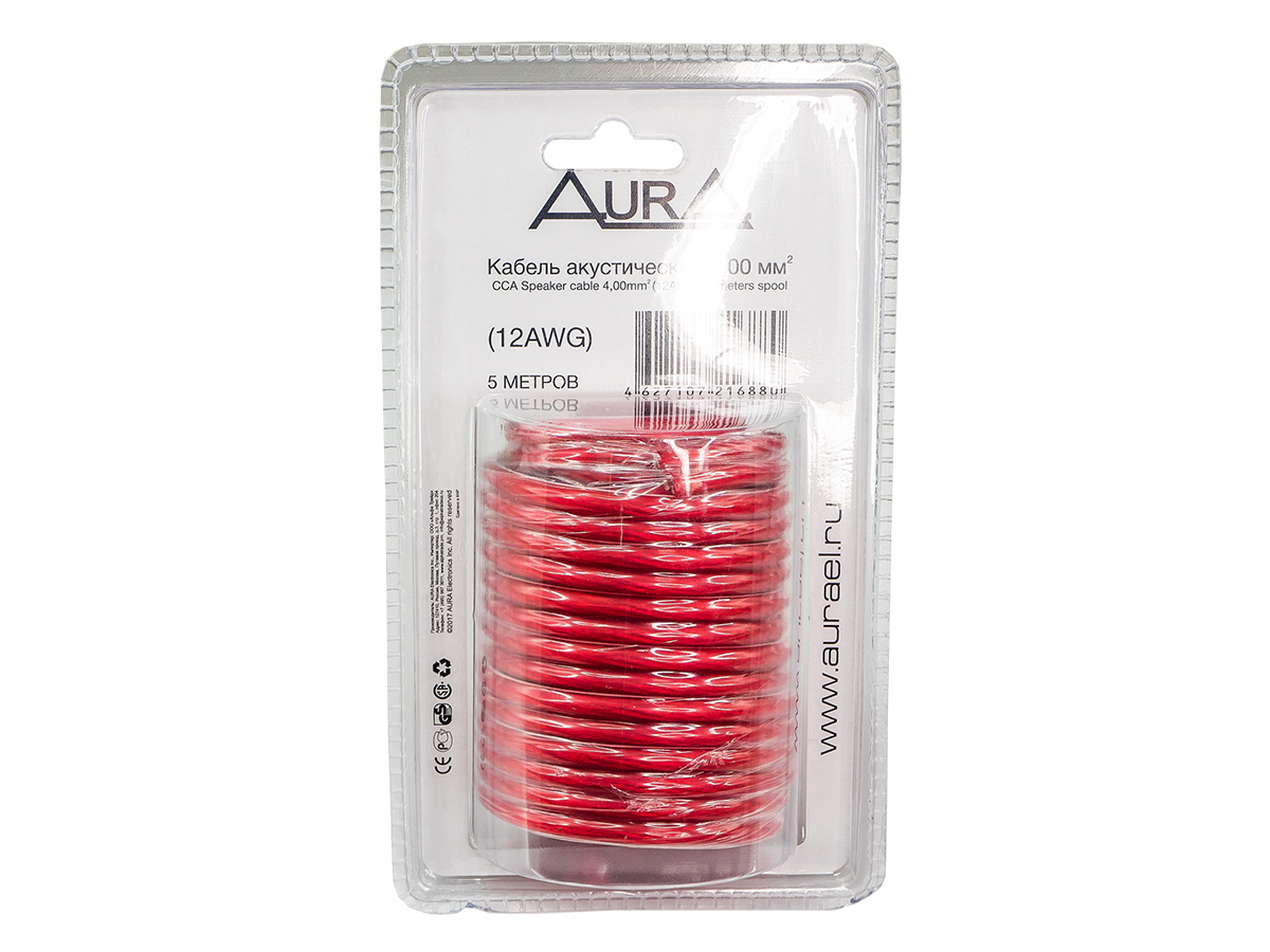 AurA | SCA-B400 | 2x4.0мм² (12Ga), 5 метров, блистер | превью 3