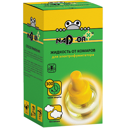 Nadzor | IKL001K | Жидкость от комаров для электрофумигатора, 30мл, без запаха(флакон)| 1