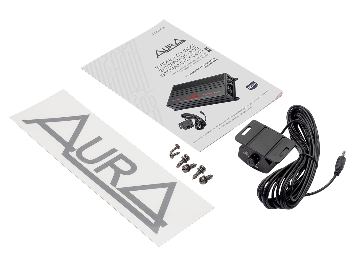 AurA | STORM-D1.800  | ШИРОКОПОЛОСНЫЙ, 1x800w (1Ohm), BAND-PASS фильтр, ДУ, компактный | 7