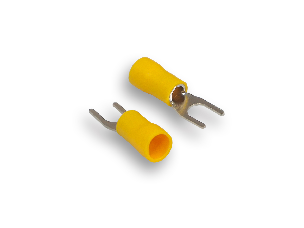 AurA | ATF-6050 | Клемма-вилка, желтая, диаметр кабеля: 4,0 - 6,0 mm, уп. 100шт. | превью 1