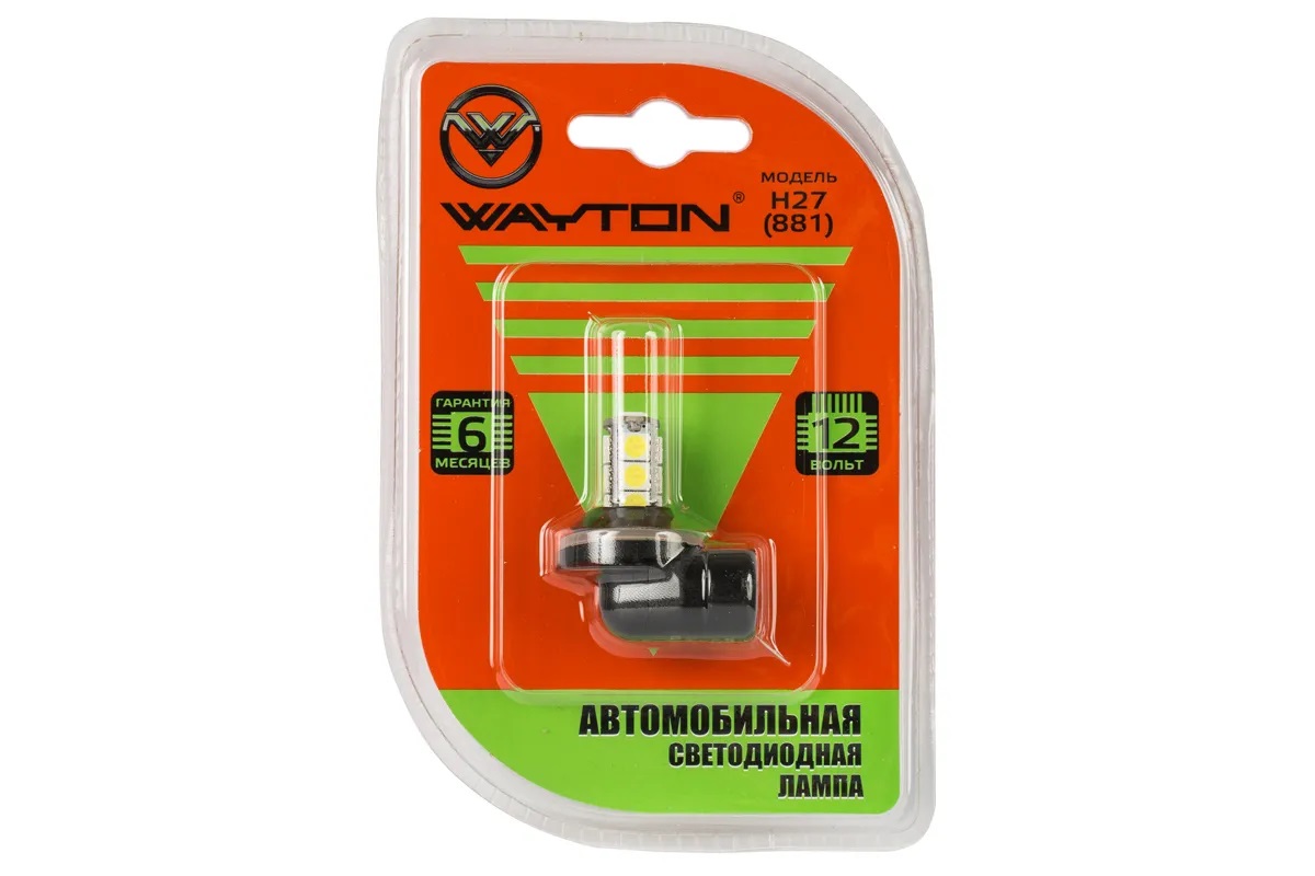WAYTON | H27 (881) | Светодиодная лампа  13 SMD, 5000K, 1шт. ГАРАНТИЯ 6МЕС.  | превью 1