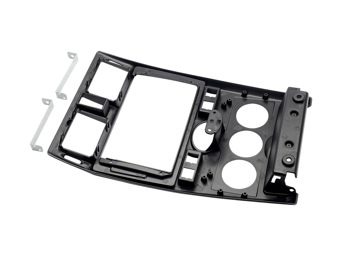 AurA | AFX-LA92 | рамка 9" LADA Priora (2007-2014), Черная, часы внизу | превью 2