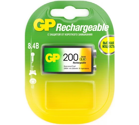 Аккумулятор | (Крона) 20R8H GP | 200мАh | превью 1